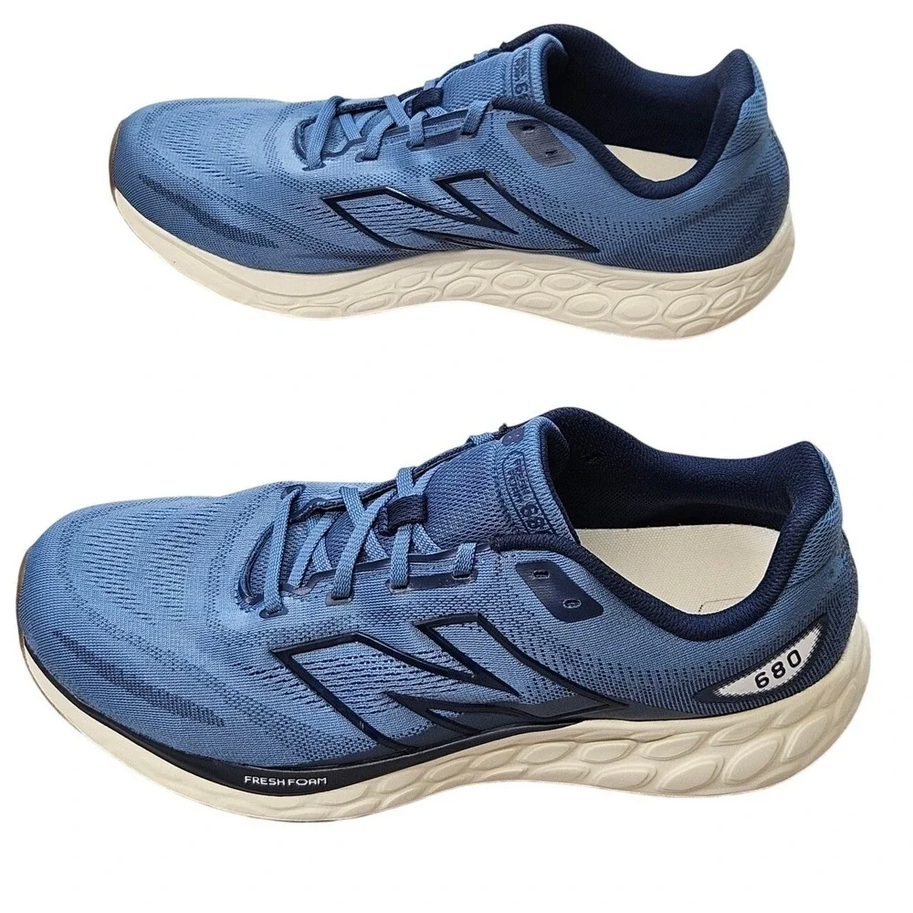 New Balance Fresh Foam 680v8 Mens Blue Running Shoes M680CS8 Size 13 2E Wide